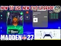 Madden 27 - How To Use The NEW EVO UPGRADE System in Madden NFL 27 Gameplay