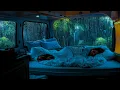 Download Lagu Rain Sounds for Sleeping ⚡ Soothing Rain \u0026 Thunder on Car for Stress \u0026 Tension Release, Deep Sleep