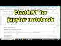 How to integrate ChatGPT to jupyter environment