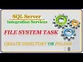 SSIS - Create Directory Using File System Task