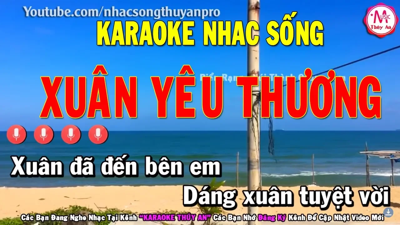 Karaoke | Xuân Yêu Thương Remix | Tone Nữ | Nhạc sống 2019 | Karaoke Thúy An