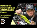 Ignition Controlled Power Using a Terminal Block and Relay on a Honda Grom MSX125 Motorcycle