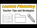 Lesson Planning Strategies Tips