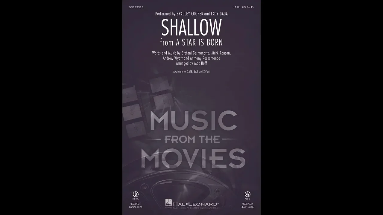 Shallow (from A Star Is Born) | SATB Choir | Arr. Mac Huff