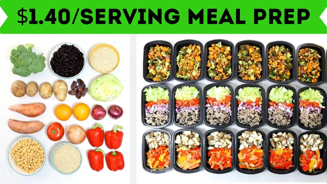 Full Week Meal Prep - 25 Meals for $35 in 60 Minutes