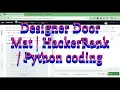Python Coding Designer Door Mat HackerRank Solution Explained Step-by-Step