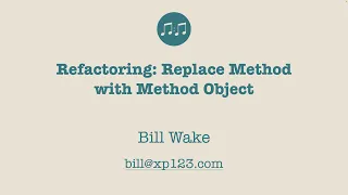 Refactor Move Method to Method Object