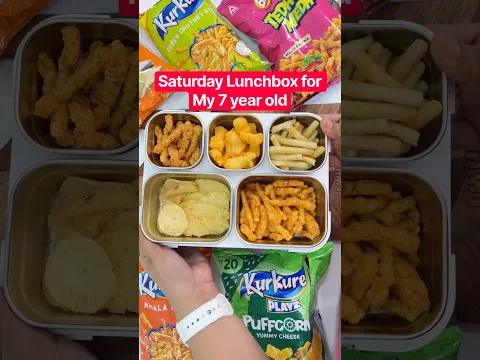 Aaj Saturday ko pack kiya Kurkure & Lays lunchbox 🍟🌶️😋Thappa pad gya 😡Lunchbox for my 7 year old