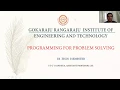 PPS U1 L1 INTRODUCTION TO PROGRAMMING FOR PROBLEM SOLVING STGY