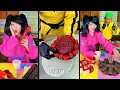 Download Lagu Ice cream challenge! Red food vs chocolate food ice cream rolls