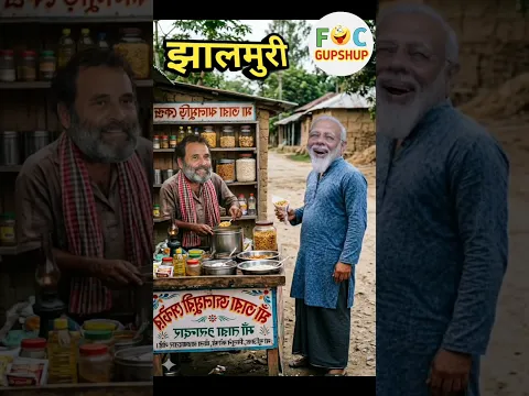 राहुल जी के पास झालमुरी खाने आए मोदी जी | #shorts #jhalmuri