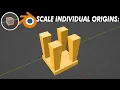 Scale Individual Origins Blender 3D Tutorial