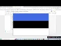 flag of Estonia in python Python turtle library Python for beginners