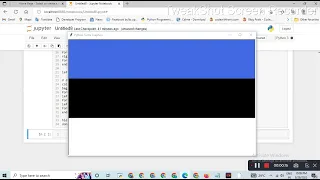 flag of Estonia in python Python turtle library Python for beginners