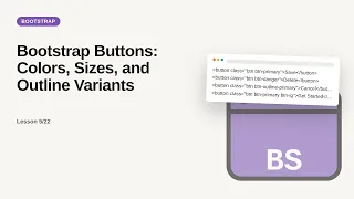 Bootstrap Buttons Colors Sizes and Outline Variants Bootstrap Tutorial for Beginners