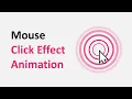 Mouse Click Effect Using HTML CSS JavaScript