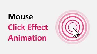 Mouse Click Effect Using HTML CSS JavaScript