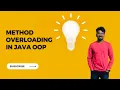 Lesson 3 Method Overloading in Java By Sathith Tamil