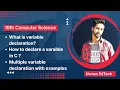 Variable Declaration in C How to declare multiple variables in 1 line Usman Edtech 10th class