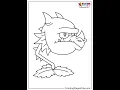 Free Printable Plant vs Zombies Coloring Pages