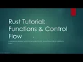 Rust Programming Functions Control Flow