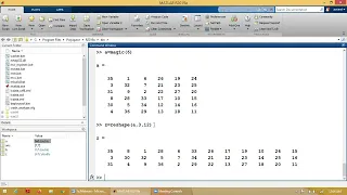 Matrix operations in MATLAB