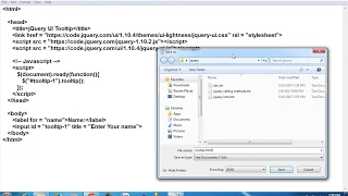 tooltip in jquery