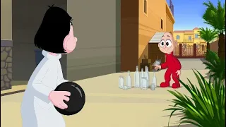 كرتون كسلان  كسلان والبولينغ   رسوم متحركة للأطفال دندنها