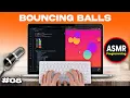 ASMR Programming - Bouncing Balls Coding with Next js React Tailwind CSS