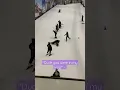kid learning to ski....oh no!