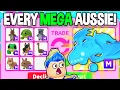 Trading EVERY MEGA AUSSIE EGG PET In Adopt Me AT ONCE Roblox Adopt Me Trading MEGA FROST DRAGON