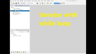 Iterator with while loop in java