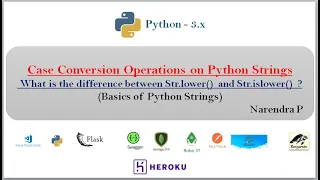 Case Conversion Operations or method of Python Strings -24
