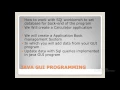 Java Gui Programming for absolute beginners