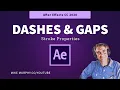After Effects CC 2020 How To Add Dashes Gaps to Stroke Properties