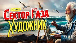А художник берет краски в стиле Сектор Газа Ai сover By Частный Сектор на хит Аркадиас и Тотти 