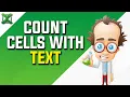 Count cells with text COUNTIF function and wildcards Excel Tips
