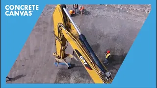 Concrete Canvas Channel Lining - Eagle Gold Mine Canada