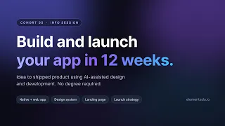 Build and Launch Your App in 12 Weeks