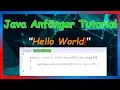 Hello World Java Anfanger Tutorial erste Schritte JAVA Tutorial