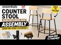 Target Room Essentials Wood Metal Counter Stool Assembly Made Easy