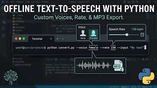 How to Build a Text to Speech Engine in Python Voices Speed MP3 Export