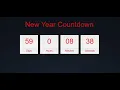 New Year Count Down Projects Using Html css bootstrap and Jquery with source code