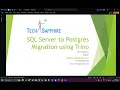 SQL Server to Postgres data migration using Trino
