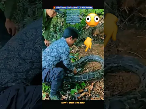 Men vs Giant Python — Intense Catch 🐍💪