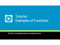 Examples of Using Functions Tutorial