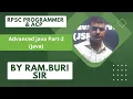 Advanced Java Part 2 RPSC PROGRAMMER ACP By Ram B Sir