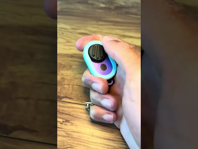 Magnetic Fidget Slider with Keychain, Ribbed Mini Sensory Toy, Quiet Enhanced Focus video thumbnail