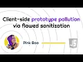 Client-side prototype pollution via flawed sanitization PortSwigger Academy tutorial