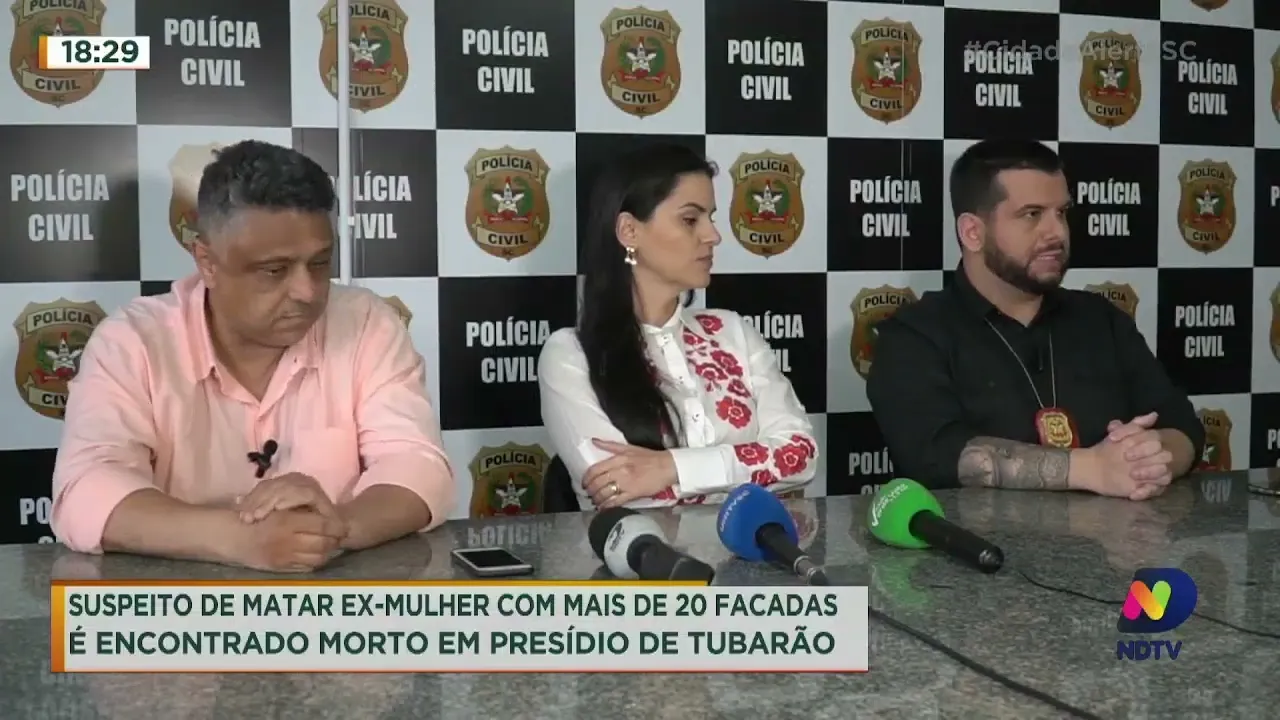 Suspeito de feminicídio é encontrado morto dentro do presídio em Tubarão